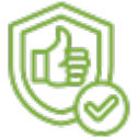 Reliability and trust icon